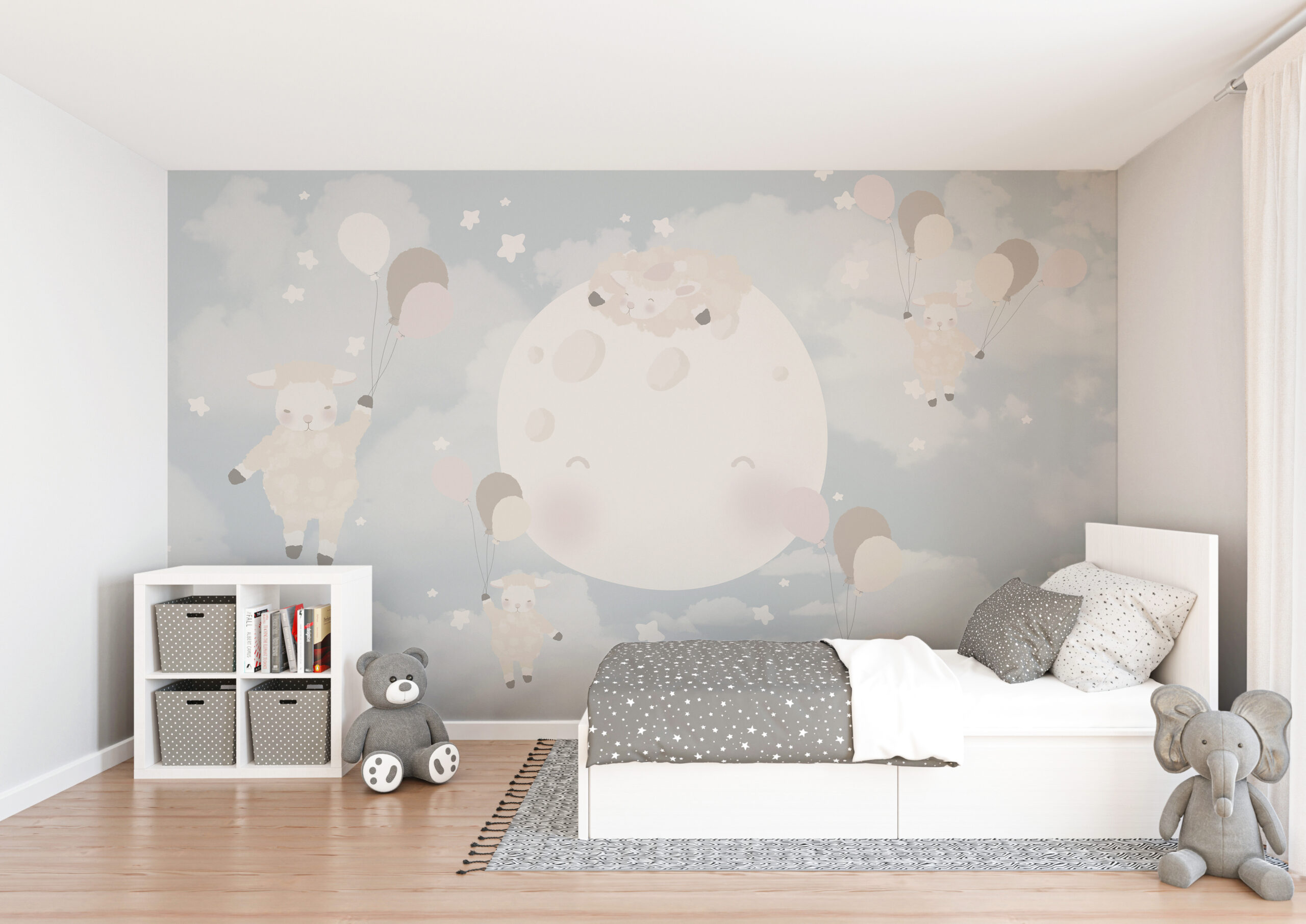 Nástěnná malba Ovce ve hvězdách