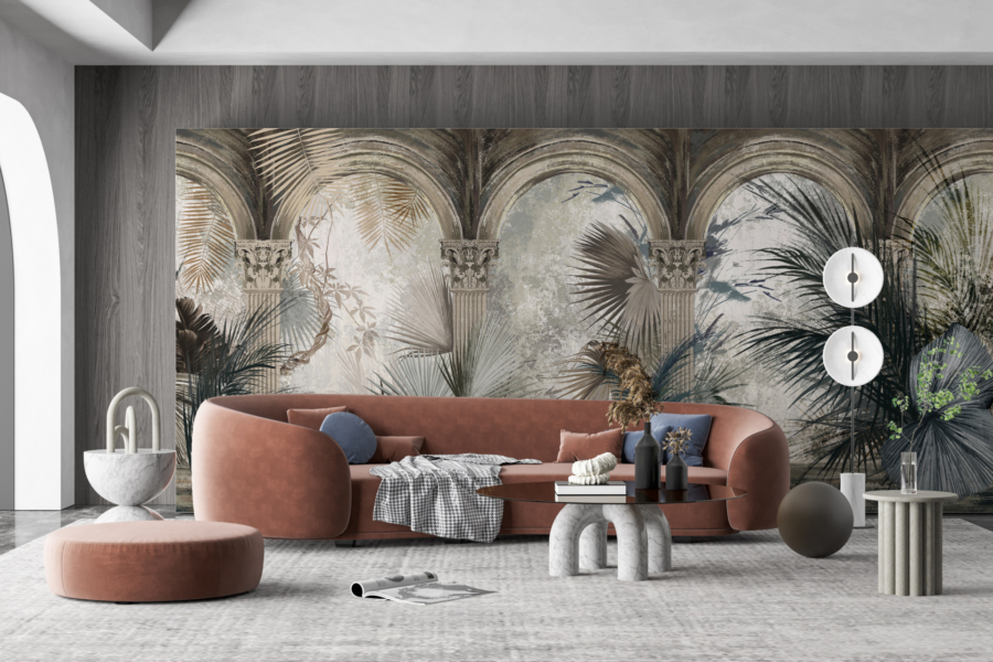 Perete mural Palm Colonnade