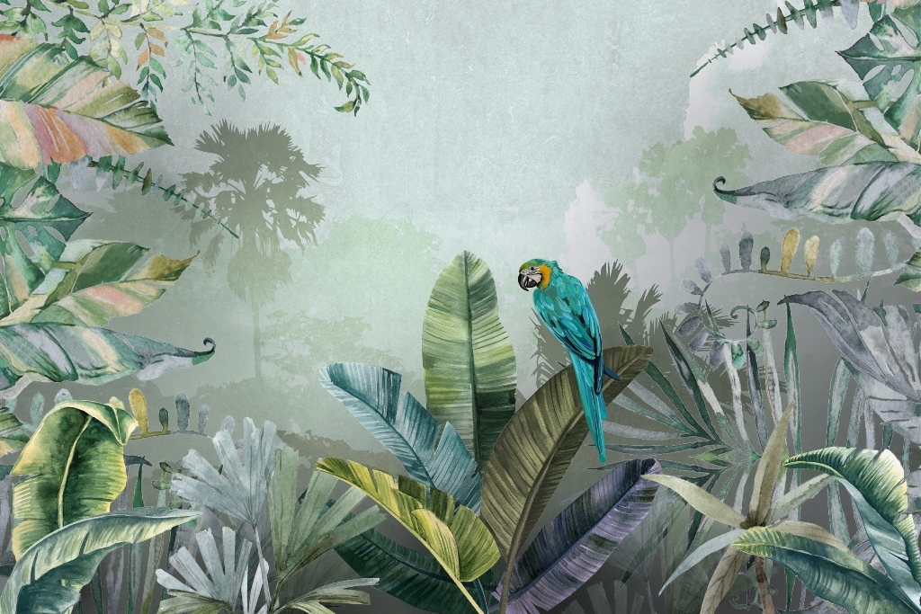 Fototapeta-Papuga-w-Zaroslach_2307970949-1