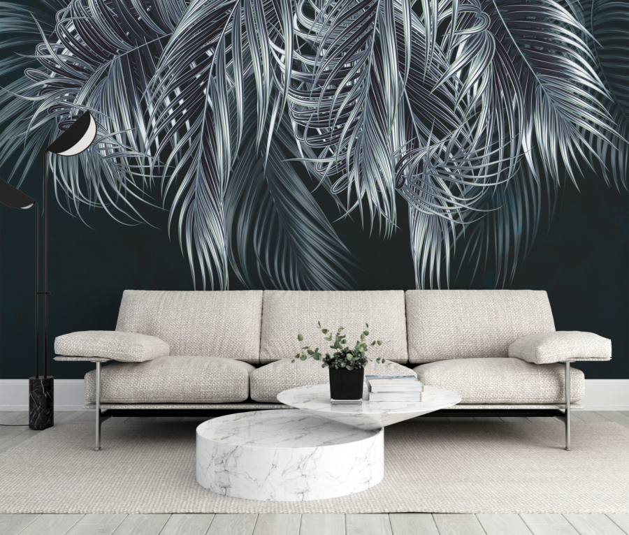 Nástěnná malba Silver Palm