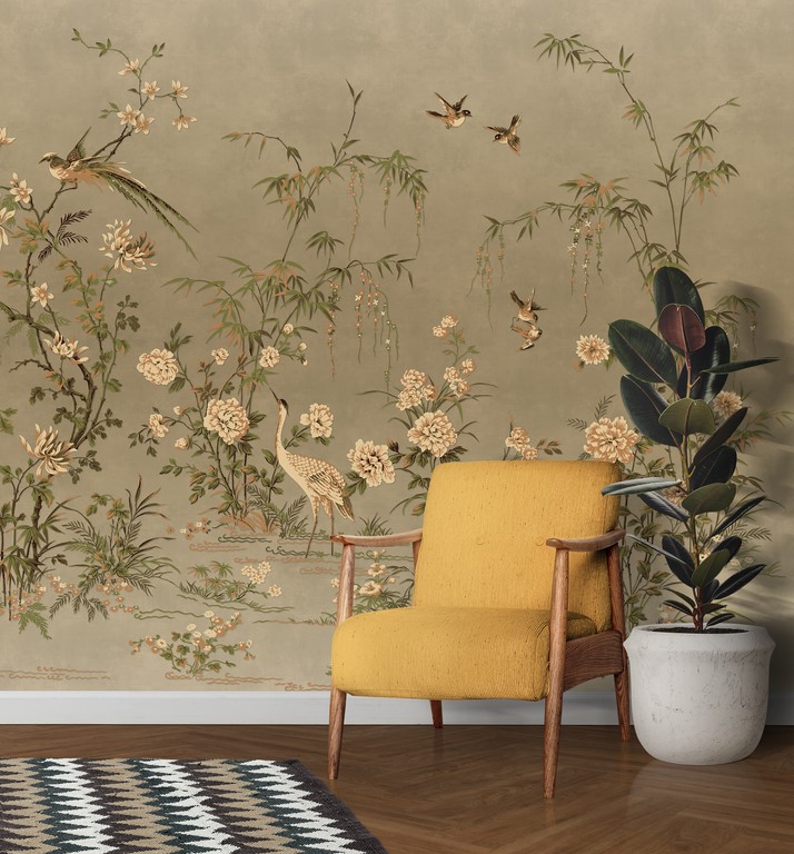 Fototapete Welt der japanischen Vögel