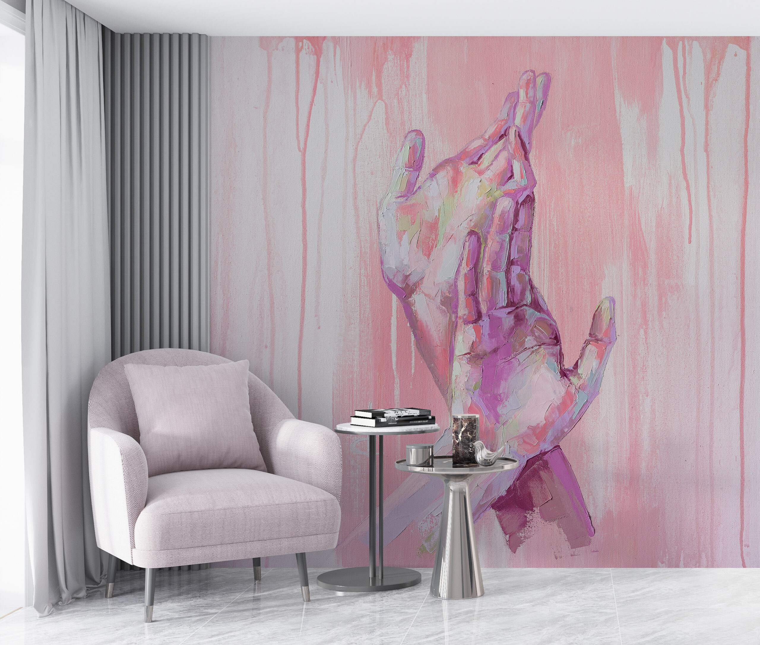 Nástěnná malba Tanec rukou