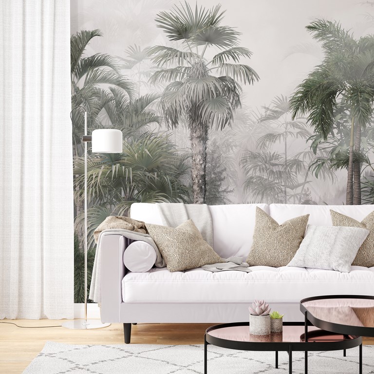 Nástěnná malba Tropy v mlze