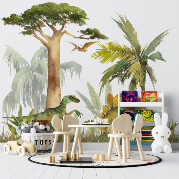 Nástěnná malba Happy Dinosaurs