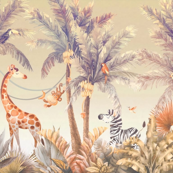 Nuotraukų užsklanda Happy Animals in the Jungle