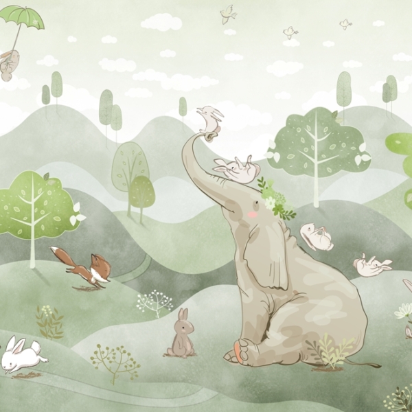 Fototapeta Hrát si se slonem