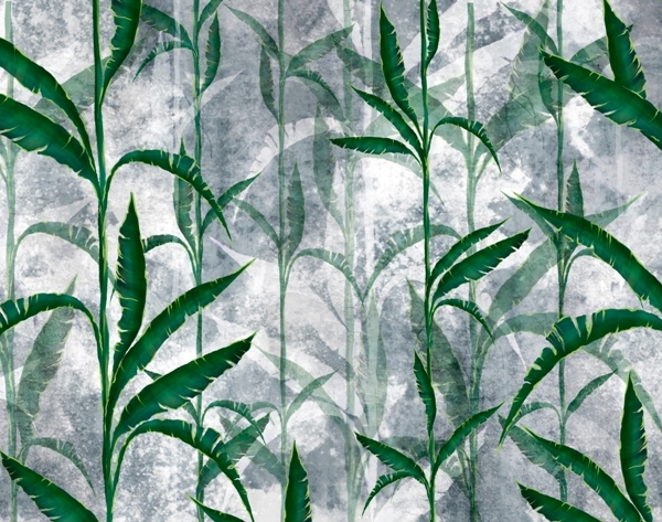Nástěnná malba Green Stems