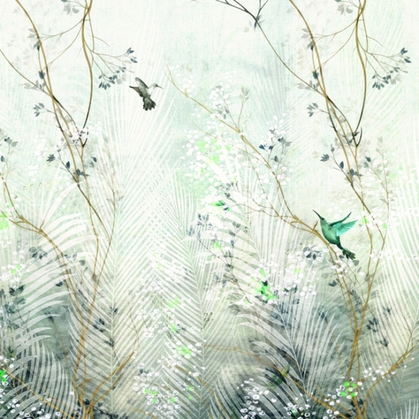 Žalias Kolibris sieninė tapyba