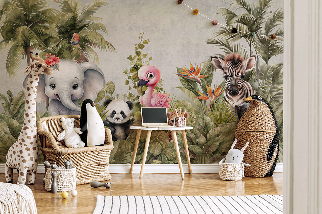 Fototapete Tiere im Dschungel