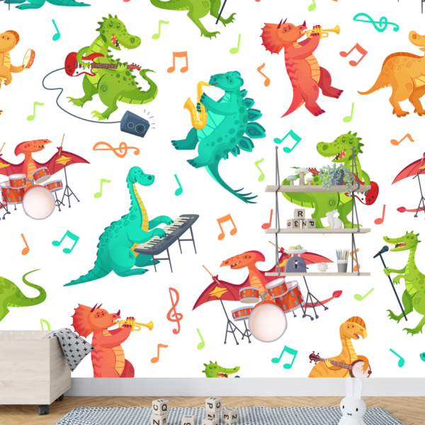 Muzikinių dinozaurų freska