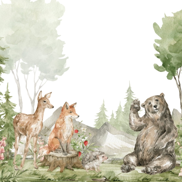 Fototapeta Lesní zvířata