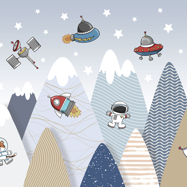 Vesmírné dobrodružství nástěnná malba