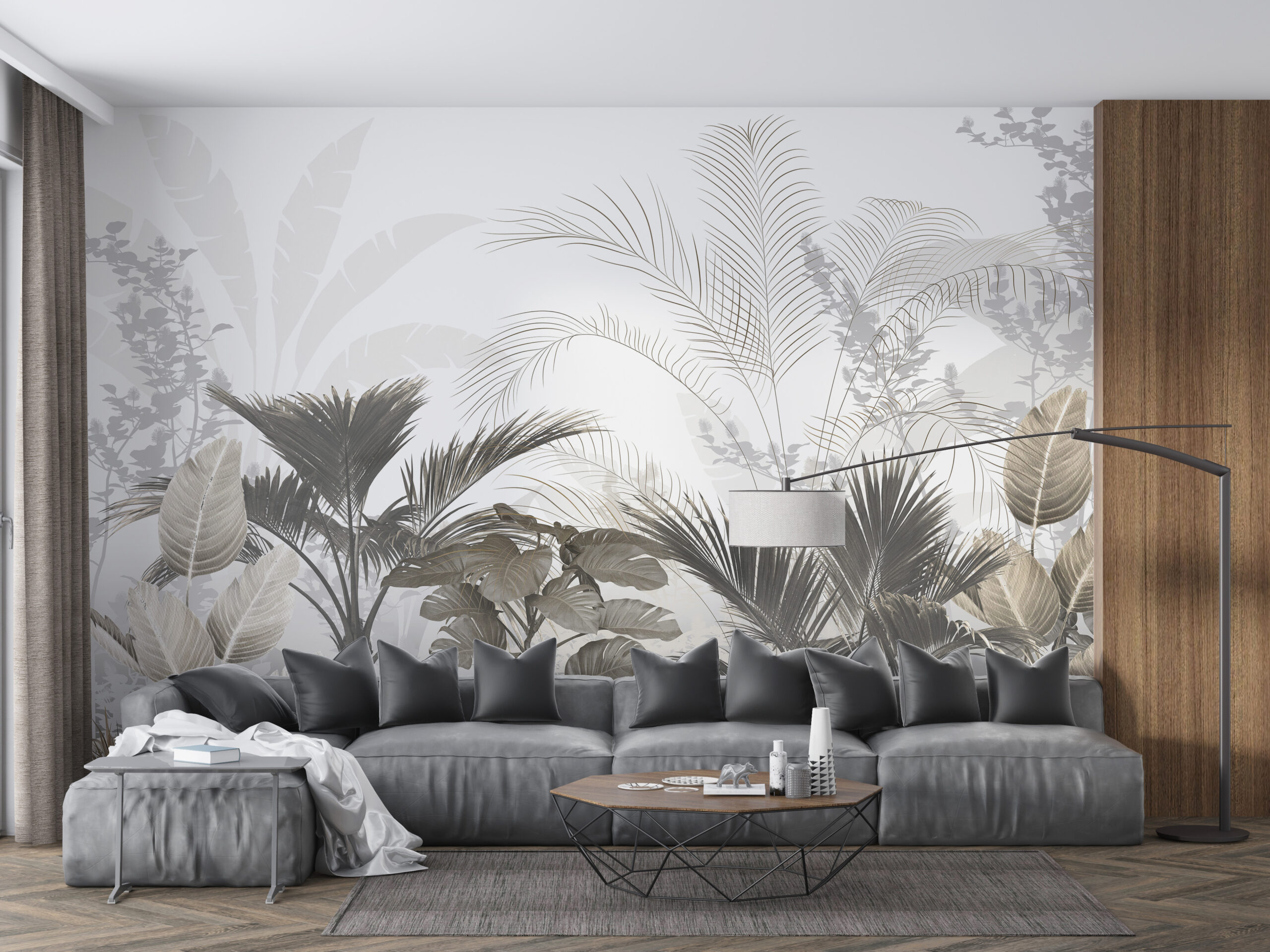 Nástěnná malba Listy v mlze