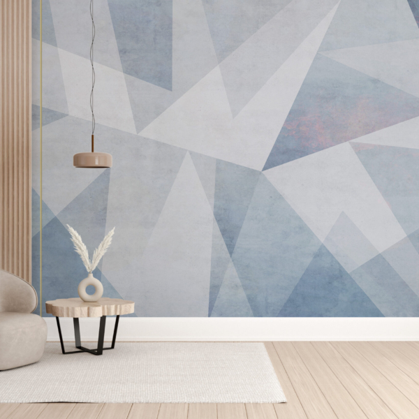 Pastelinės geometrijos tapetai