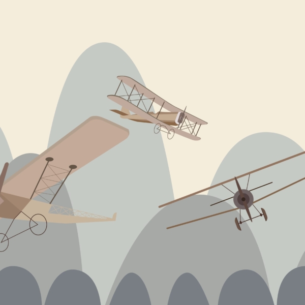 Fototapeta Letadla v horách