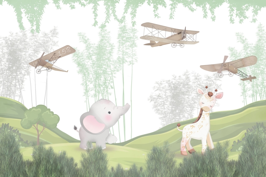 Cute,Animals,Wallpaper,For,Kids,Rooms