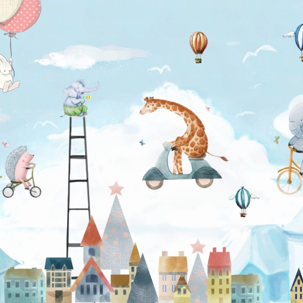 Sieninė tapyba „Sky Zoo