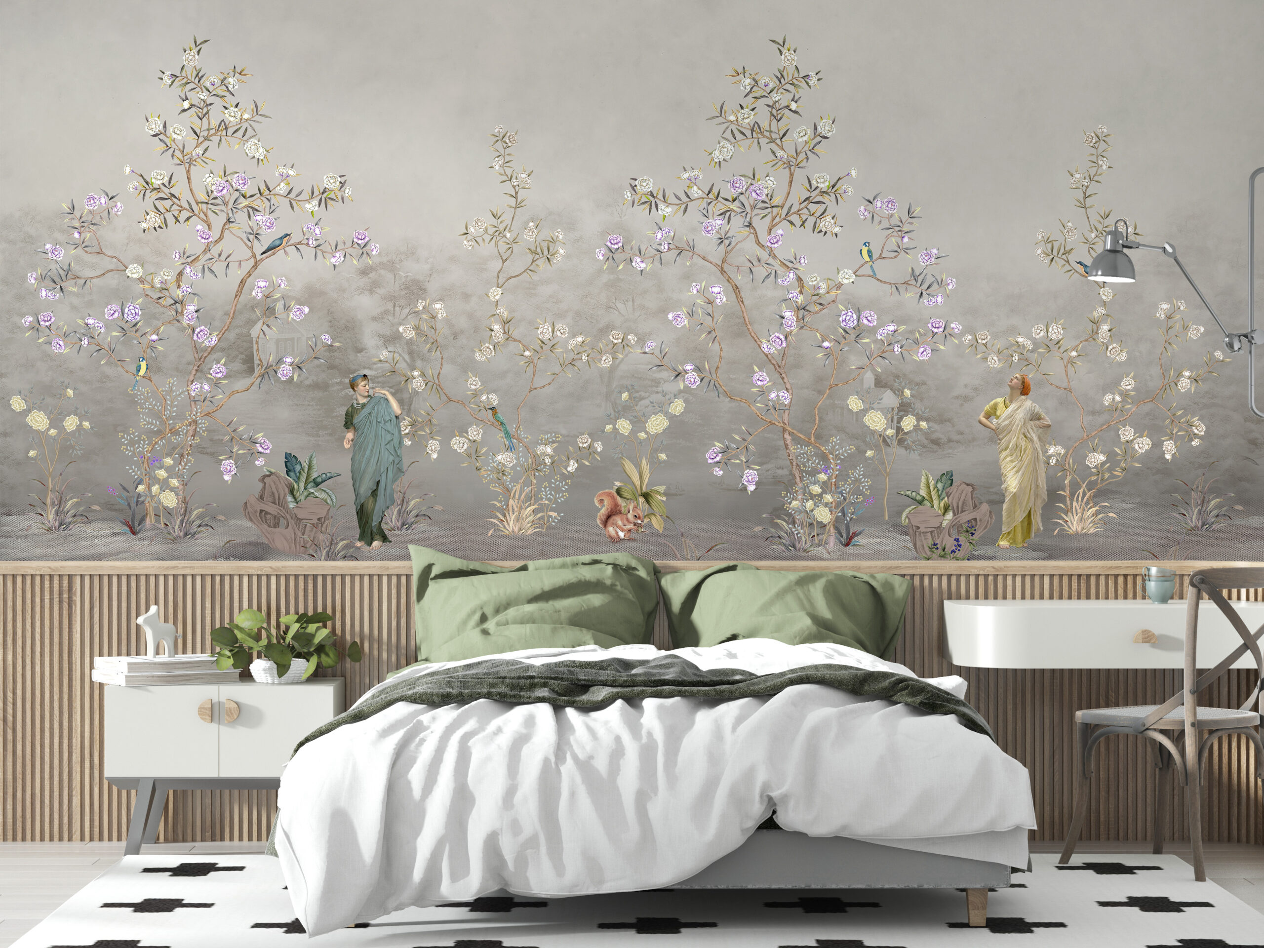 Nástěnná malba Tajemná zahrada