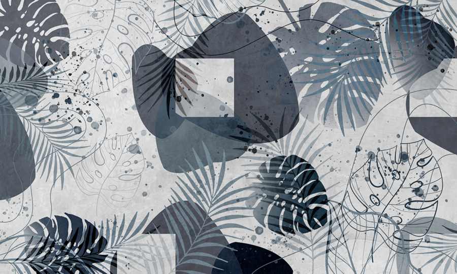 Tropical,Trees,And,Leaves,-,3d,Wallpaper,-,Wallpaper,Mural-