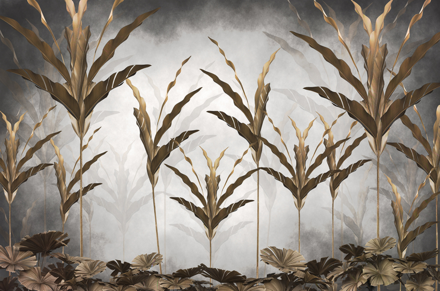 Tropical,Forest,Landscape,Wallpaper,Design,-,Mural,Wallpaper,-,3d