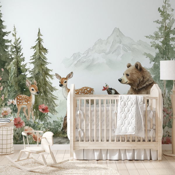 Wandmalerei Waldfreunde