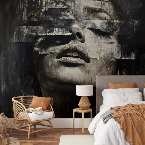 Wandmalerei Künstlerische Vision einer Frau