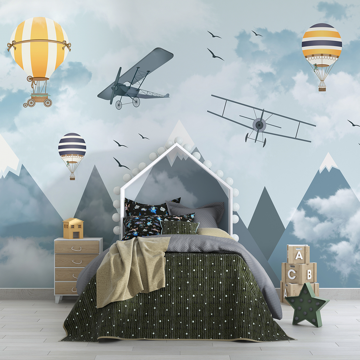 Sky äventyr bakgrundsbild