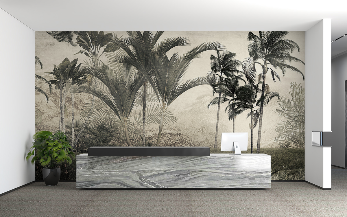 Fototapete - Panorama eines Dschungels