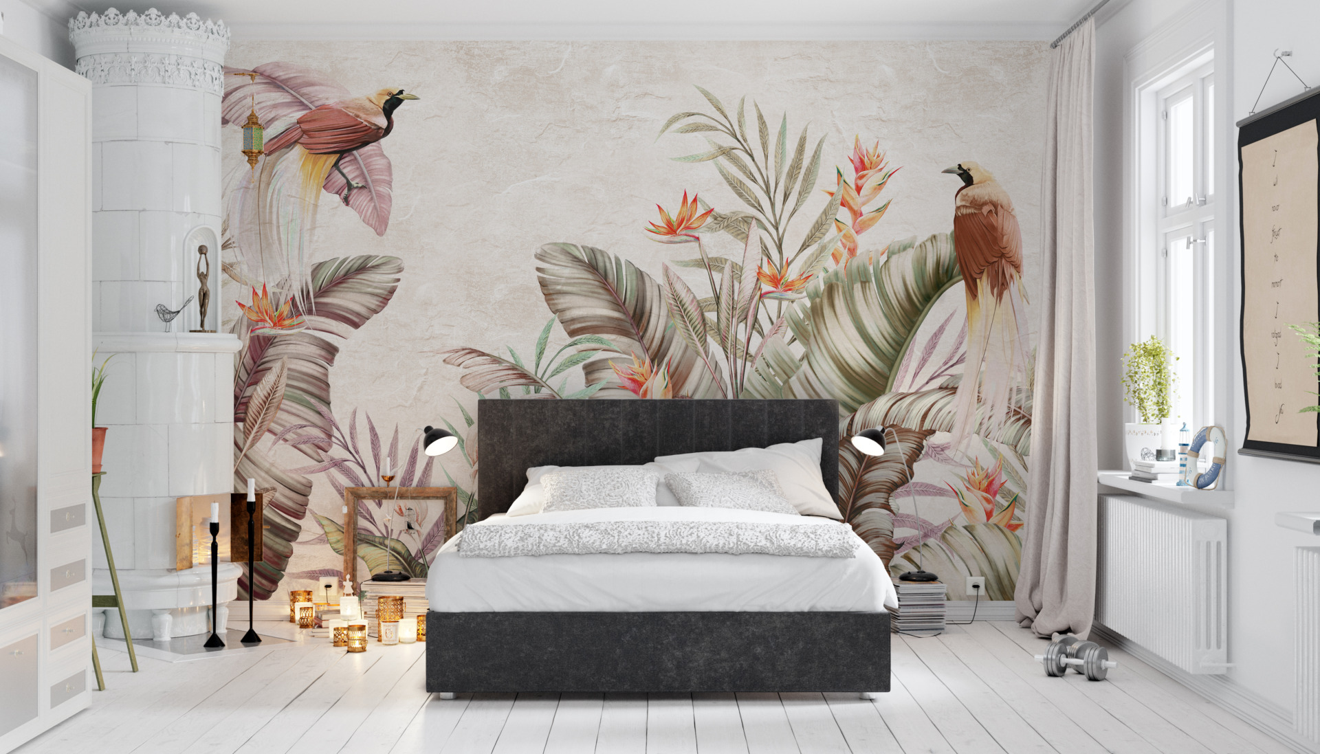 Fototapete "Schönheit der Vögel