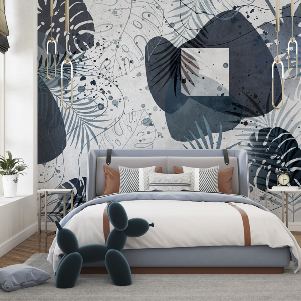 Exotische Blätter Tapete