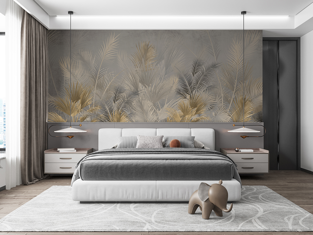 Fototapete Elegante Palmblätter