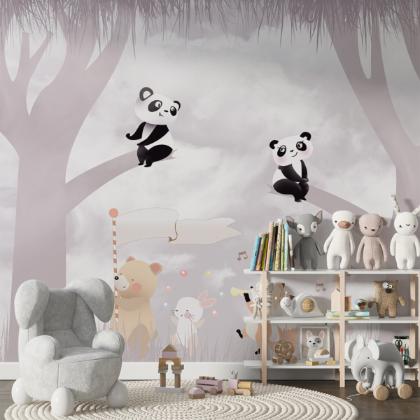 Fototapete Niedliche Pandas