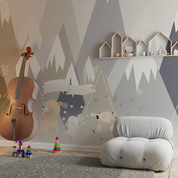 Wandmalerei Musik Wandering