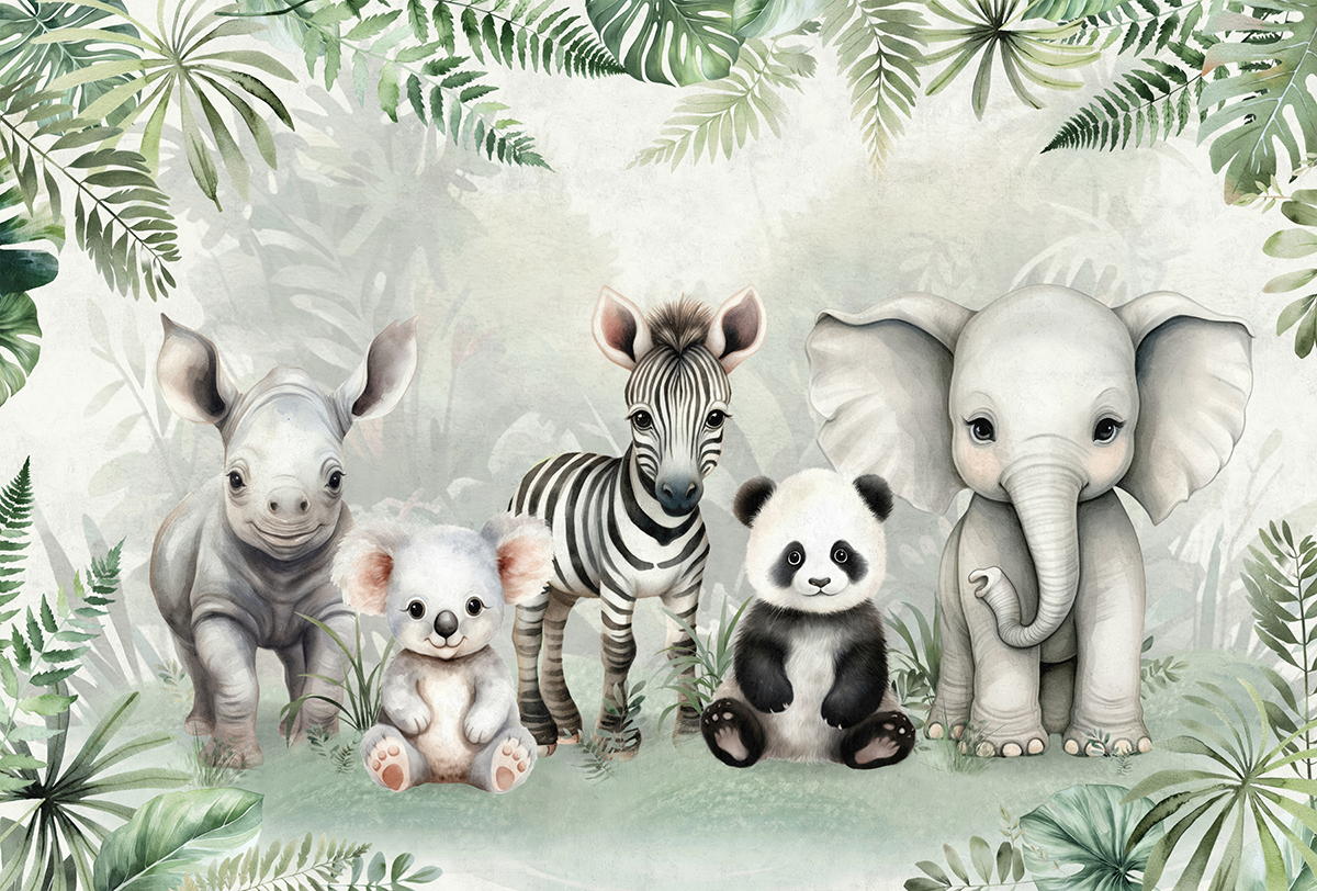 Watercolor,Mural,Wallpaper.,Wallpapers,For,Kids.,Wallpaper,For,Children's,Room