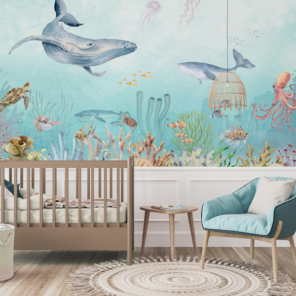 Wandmalerei Unterwasserwelt