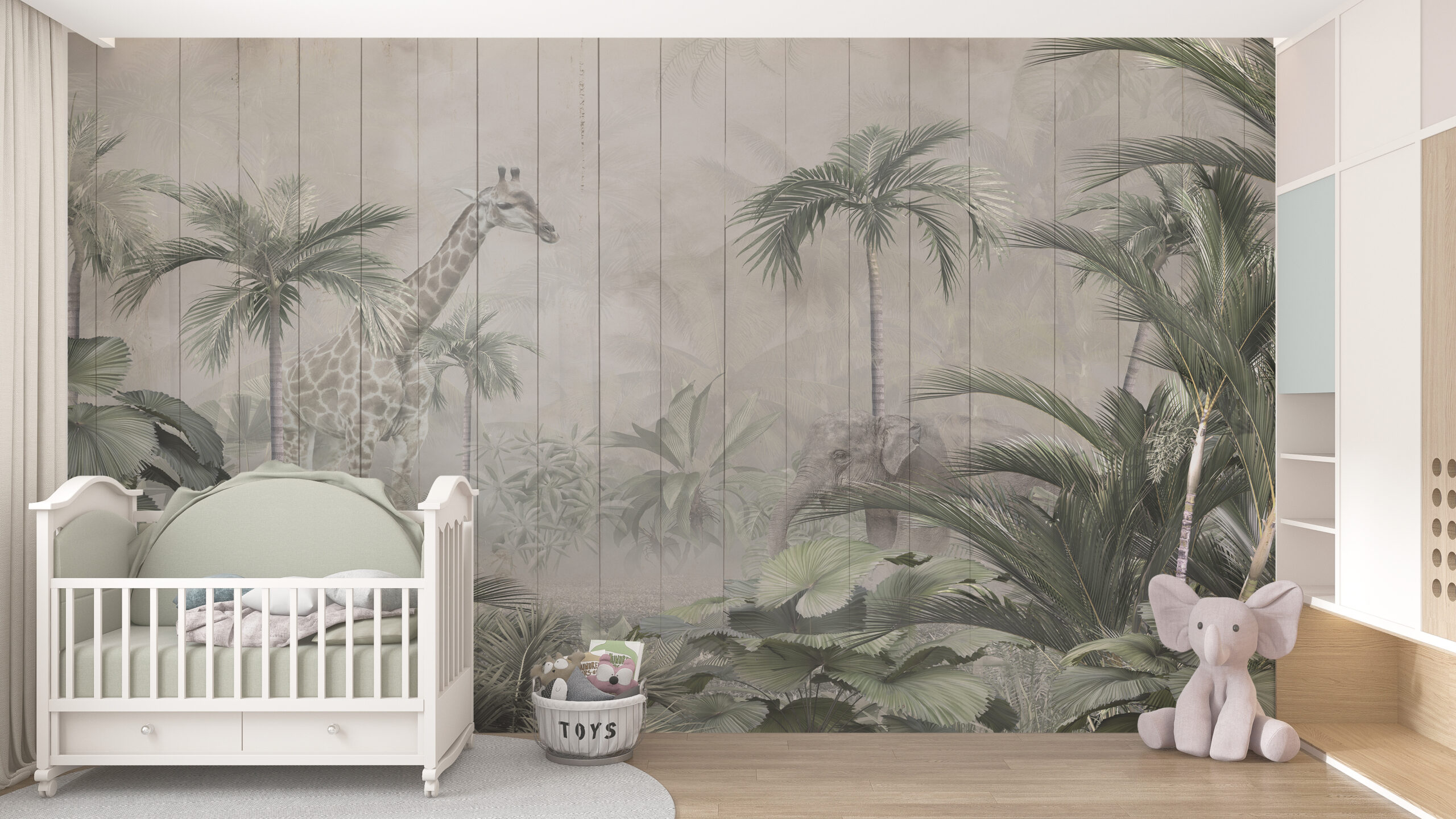 Fototapete Afrika im Nebel