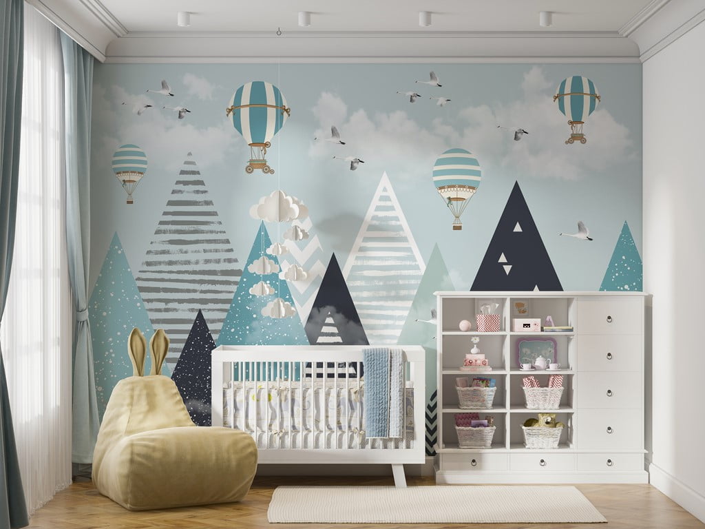 Bakgrund Ballonger över Blue Mountains