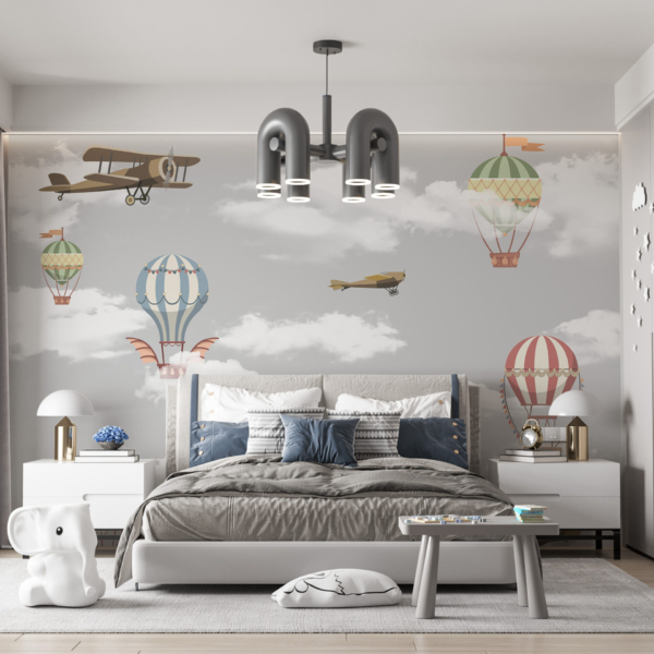 Fototapete Ballons in den Wolken