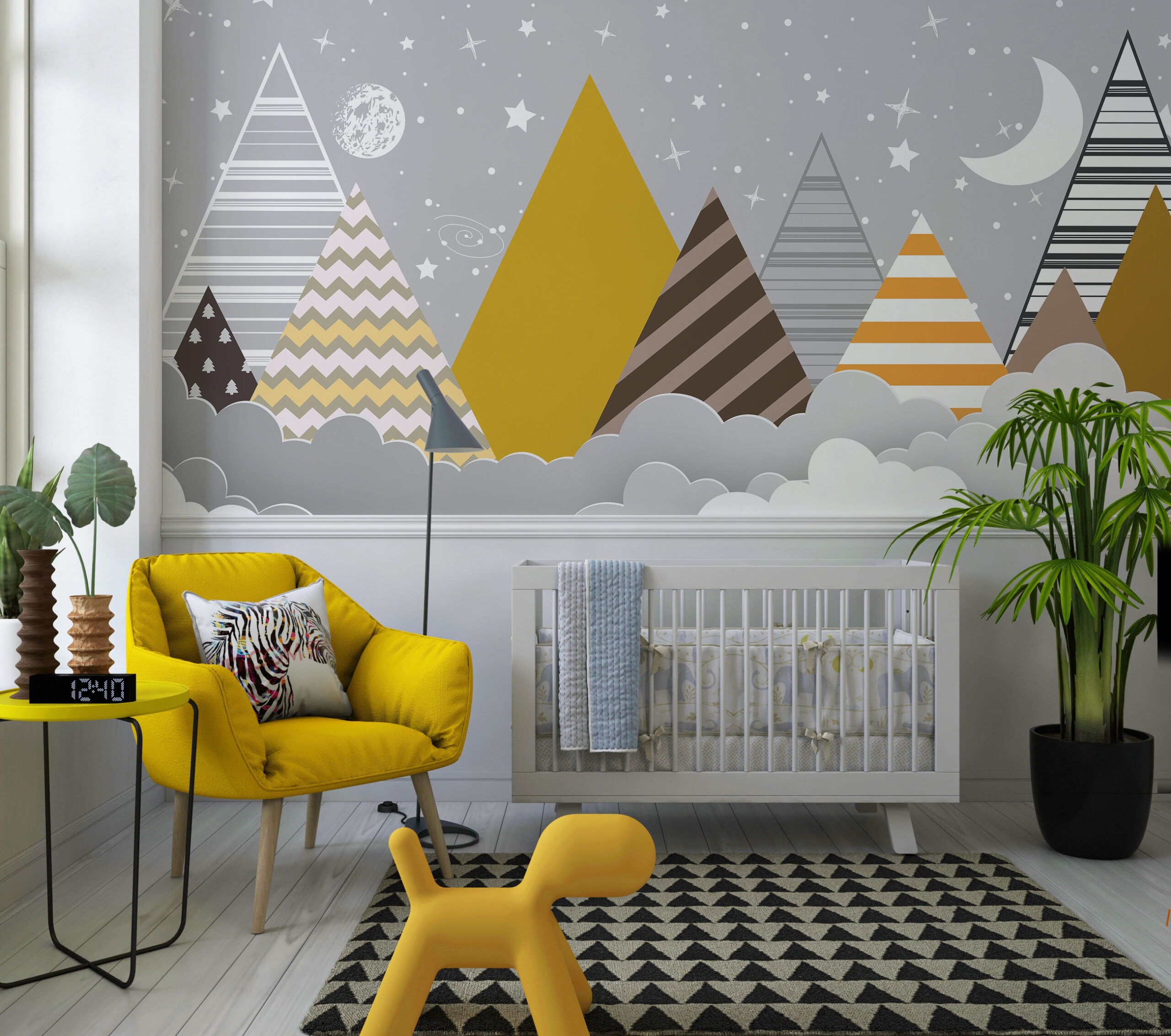 Fototapete Bunte Berge