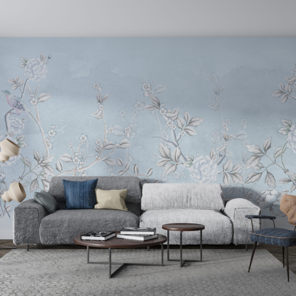 Fototapete Weiße Blumen