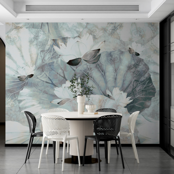 Fototapete Weiße Seerosen