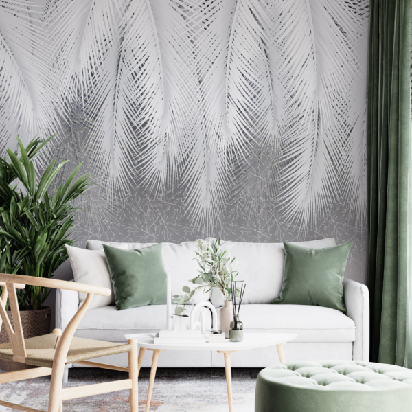 Fototapete Weiße Federn