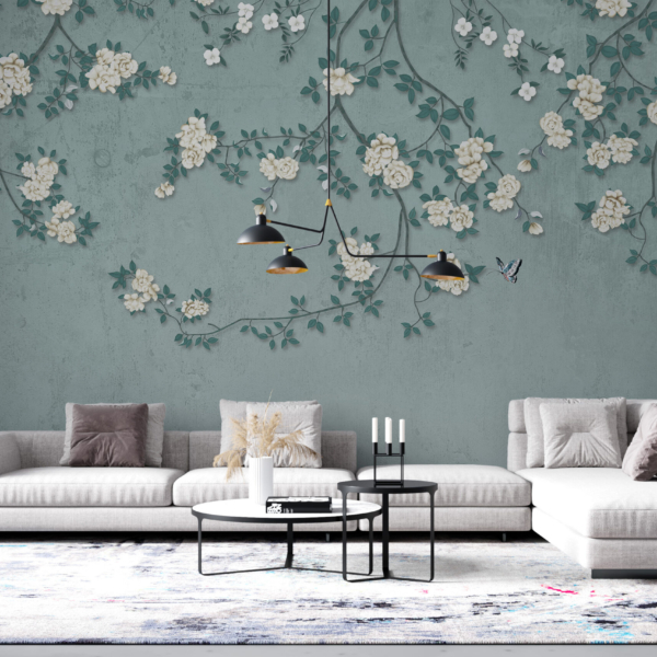 Fototapete Weiße Rosen