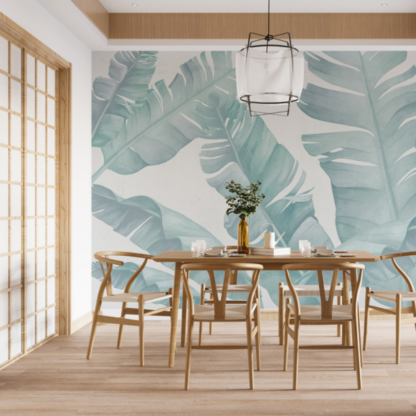 Fototapete Blaue Federn