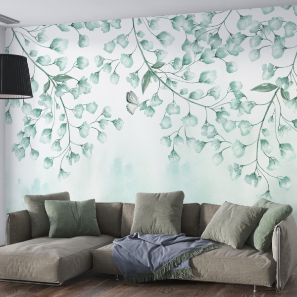 Fototapete Blauer Baum