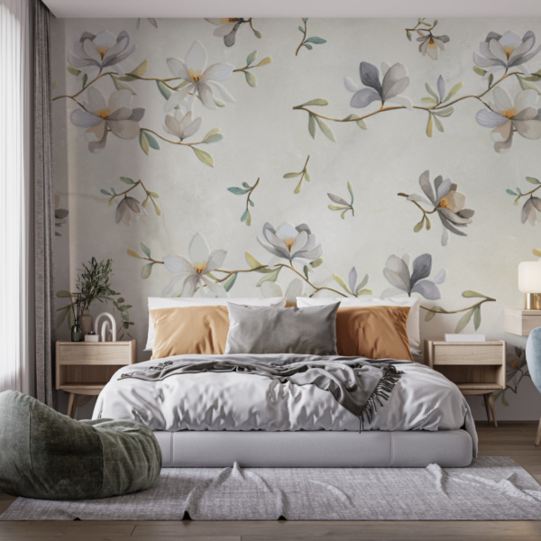 Fototapete Blaue Frühlingsblumen