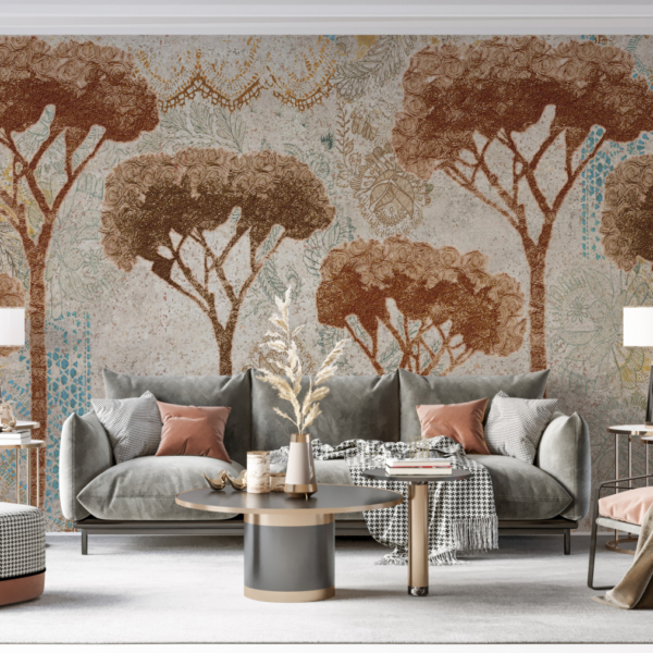 Fototapete Kiefer braun