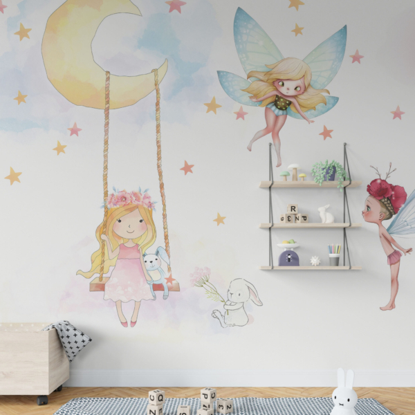 Wandmalerei Rocking on the Moon