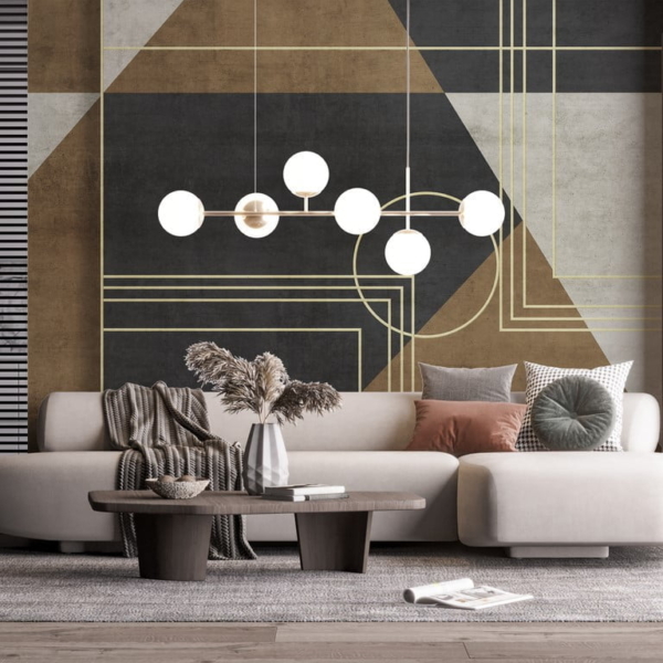 Geometrisk charm tapet