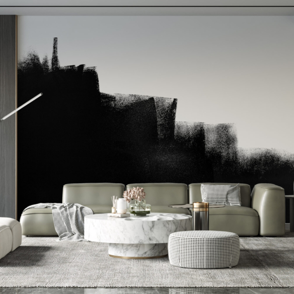 Fototapete Schwarz auf Weiß